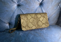 Handmade leather women hand pouch clutch